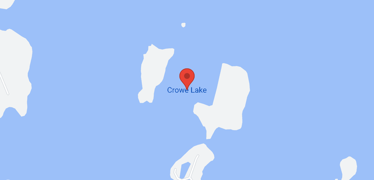 map of CROWE LAKE ISLAND